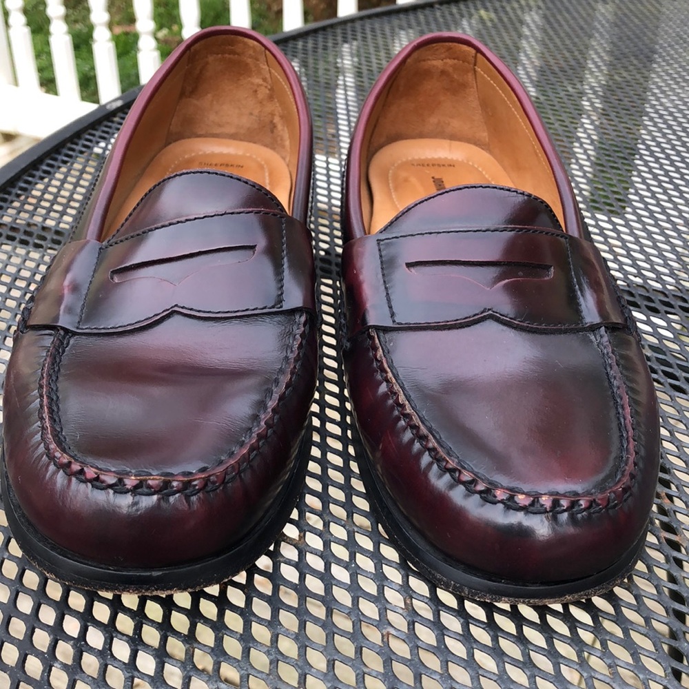 Johnson & Murphy Leather Penny Loafers 10.5 W